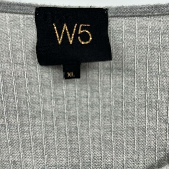 Anthropologie W5 Gray Ribbed Sweater XL - Picture 6 of 6